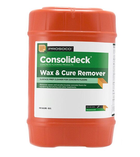 Img of Consolideck Wax & Cure Remover per Gallon in 5 Gallon Unit